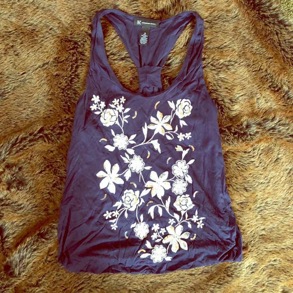 International Concepts floral tank top